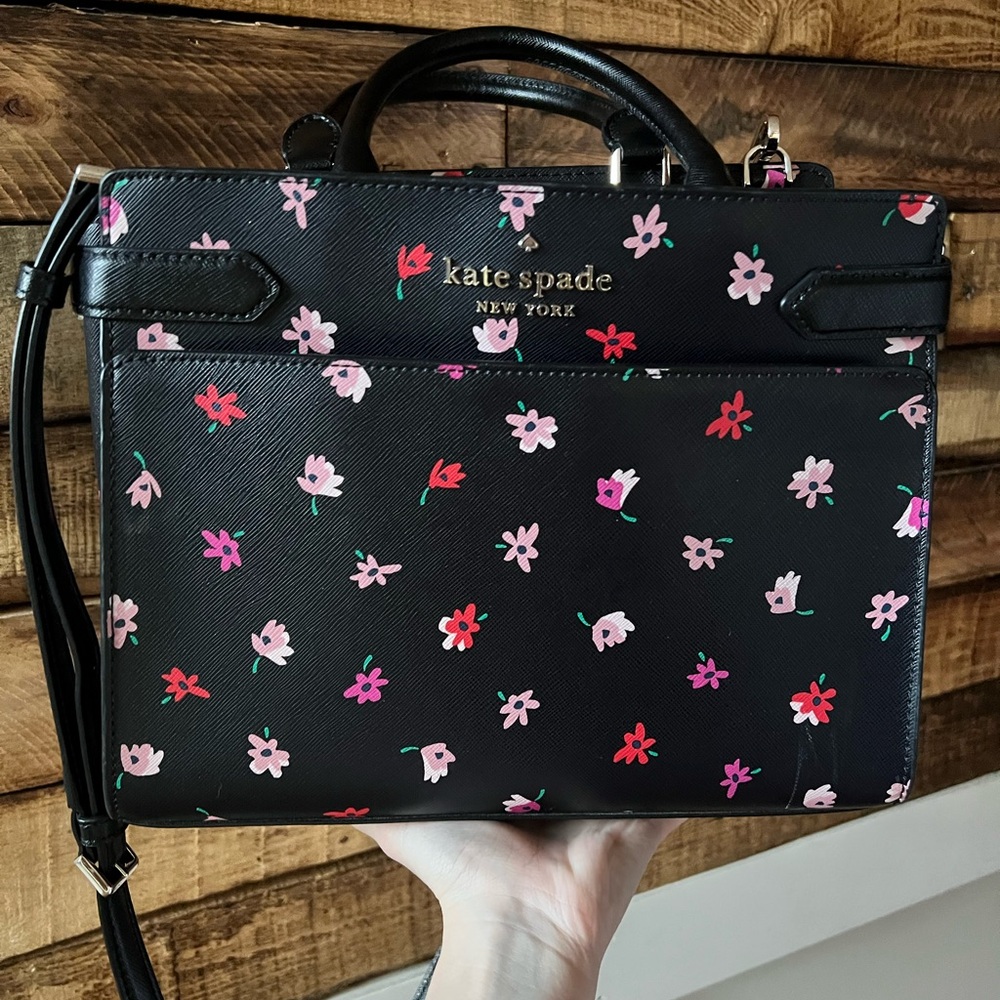 Kate Spade: Staci Ditsy Buds Satchel